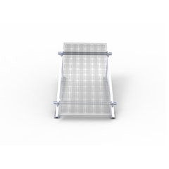 Solar Panel Mounting Kit Adjustable Angle Flat Roof - Ground