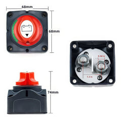 Switch Battery Disconnect Isolator Switch 12V-48V Battery Cut Off 200A