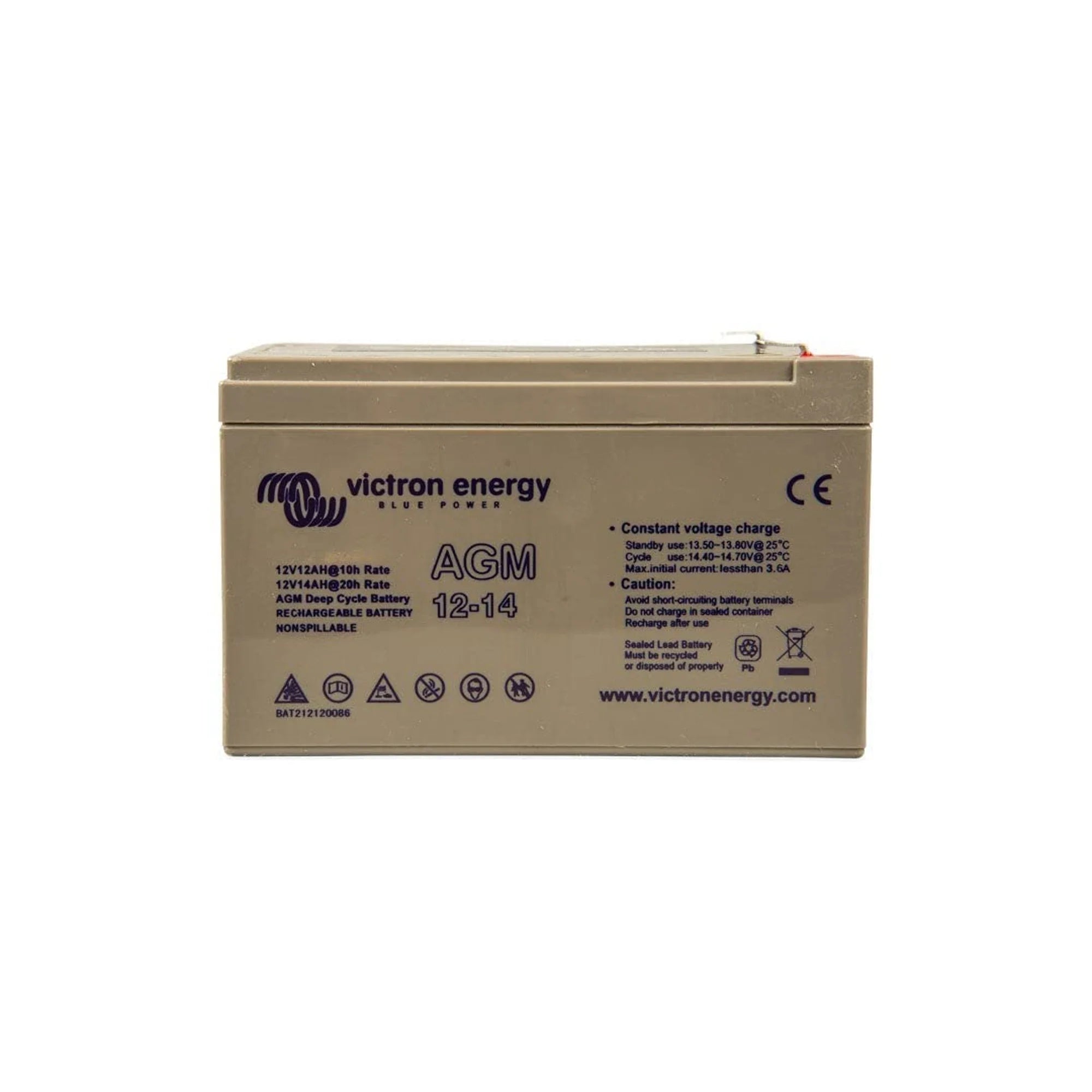 VoltaconSolar - BAT212120086 - 12V/14Ah AGM Deep Cycle Batt.