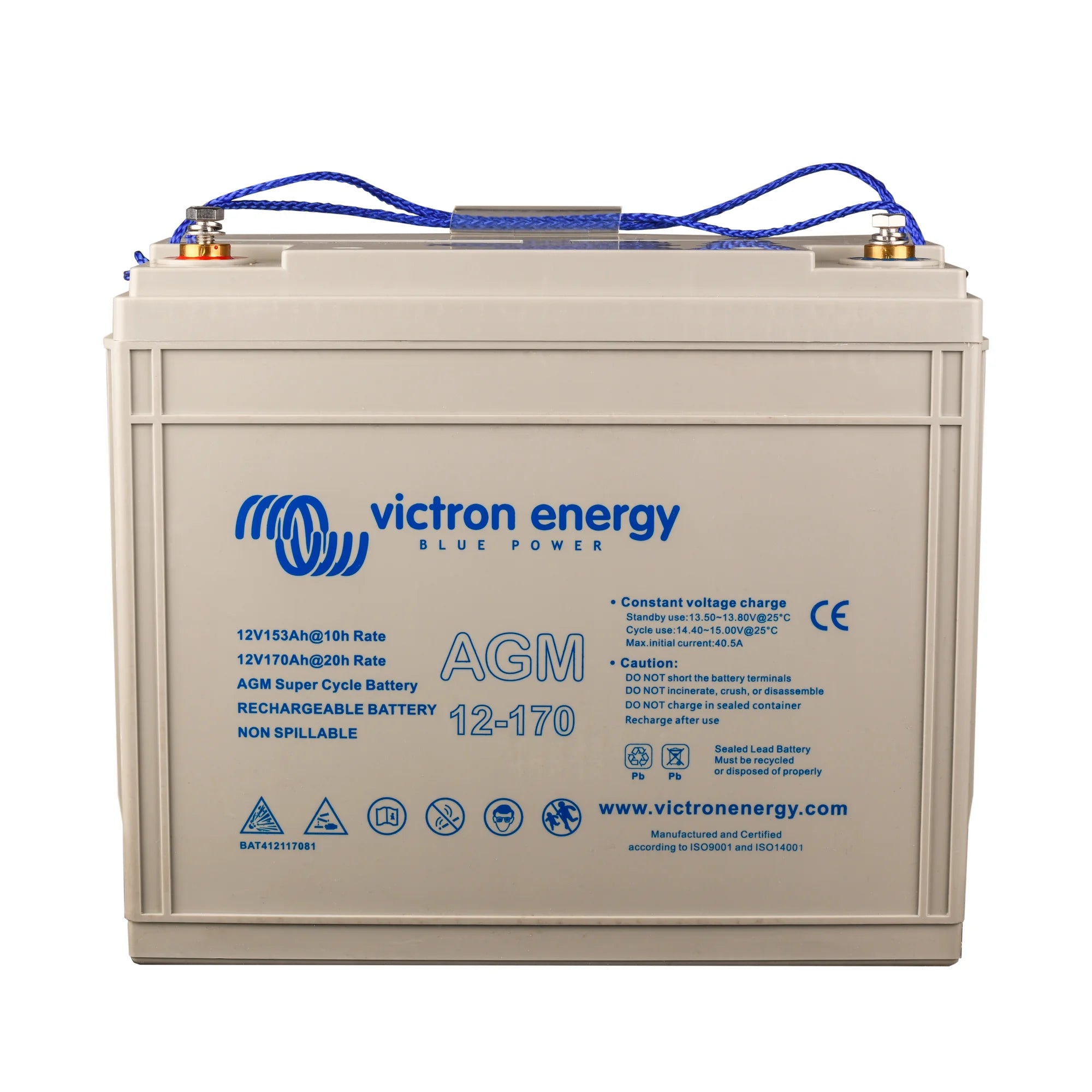 VoltaconSolar - BAT412117081 - 12V/170Ah AGM Super Cycle Batt. (M8)