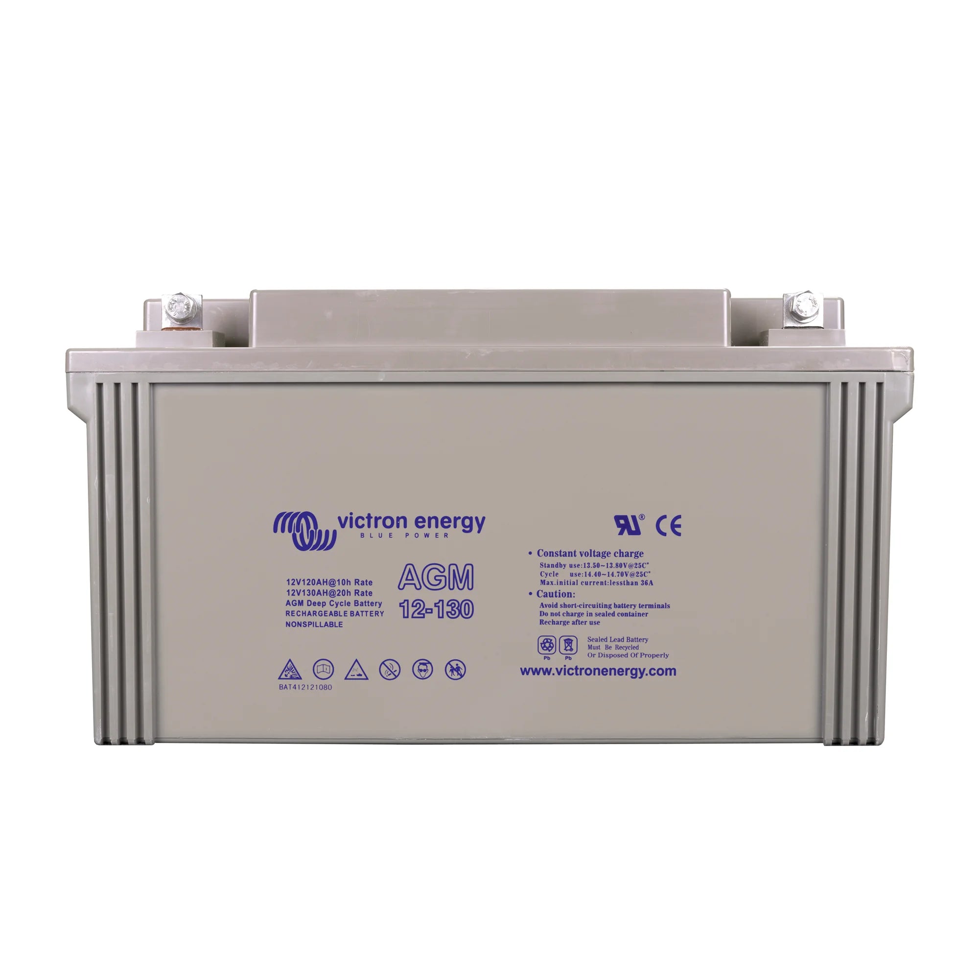 VoltaconSolar - BAT412121084 - 12V/130Ah AGM Deep Cycle Batt.
