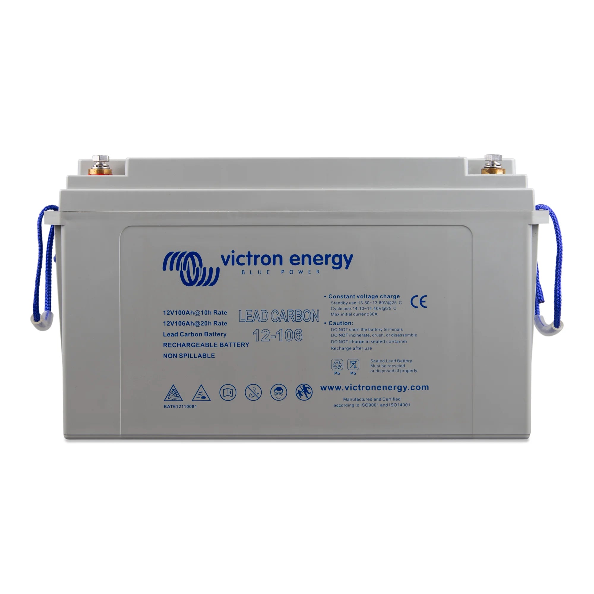 VoltaconSolar - BAT612110081 - Lead Carbon Battery 12V/106Ah (M8)