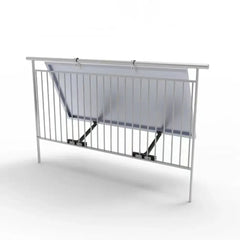 Adjustable Tilt Balcony Fence Mounting For Solar Panels Complete Kit 15-30Deg Voltacon