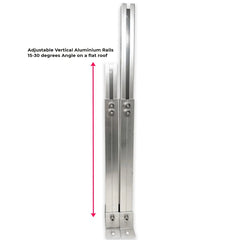 Adjustable Tilt 15-30Deg for Solar Panels Mounting Kit for Flat Roof - VoltaconSolar