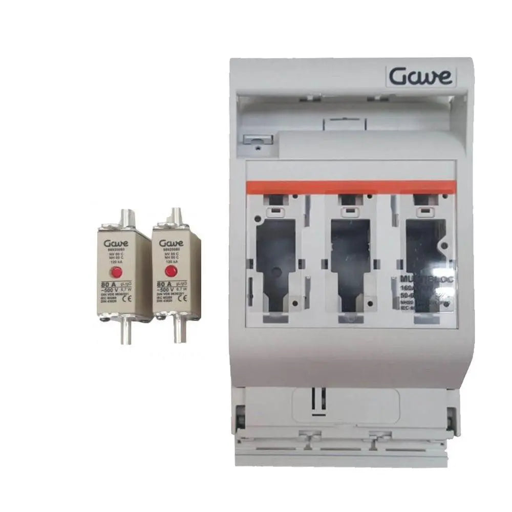 Battery Fuses & DC Disconnector 160A. Gave-Electro - VoltaconSolar
