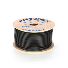 Pair Of 500 Meters 10mm² Drum Flexible Double Insulated Solar Cable Black/Red Helukabel