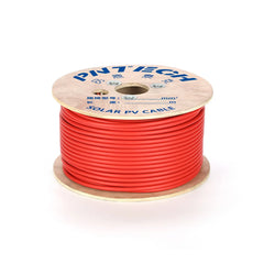 Pair Of 500 Meters 10mm² Drum Flexible Double Insulated Solar Cable Black/Red Helukabel