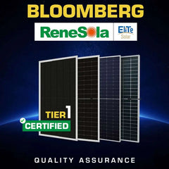 Elite Solar Panel 550Watt Bifacial 115W Back Side - 30 Year Perfromance Warranty ET Solar