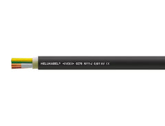 Helukabel NYY-J 3 Core 4mm², Black AC Cable 0.6/1kV Inverter Cable Helukabel