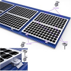Solar PV Rail Less Mounting Trapezoidal & Corrugated Industrial Panel Roof