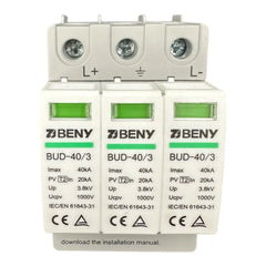 Surge Protection Device Type 2 Solar Panel 1000V DC Voltacon