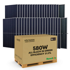 Renesola Bifacial Double Sided 580W (Max 665W) Pallet of 36 Renesola