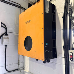 Voltacon InfiniSolar 15kW three phase hybrid inverter touchscreen