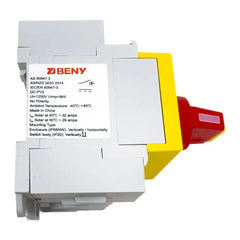 Solar PV DC Switch Disconnector Din Rail 32A 1200V Voltacon