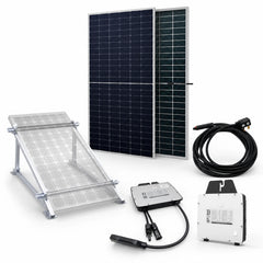 600W Plug In Solar Panel Kit with 625W Bifacial Panel - Microinverter