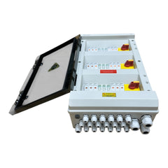 Solar PV Combiner Box 9 Ways In 3 Ways Out Surge Protection Fuses DC Isolator