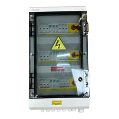 Solar PV Combiner Box 9 Ways In 3 Ways Out Surge Protection Fuses DC Isolator