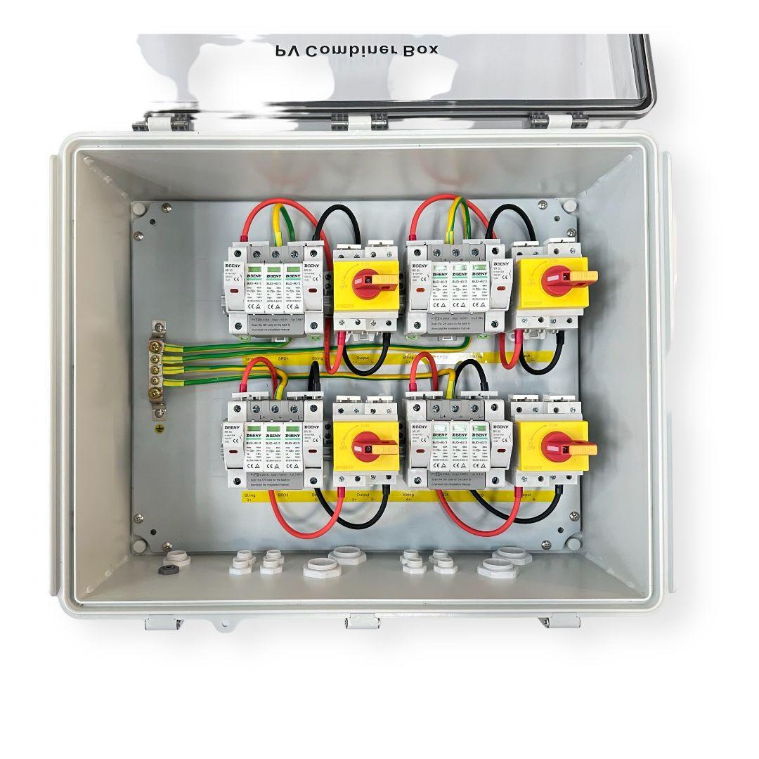 PV Combiner DC Switch Box 4-way Input 4-way Output - VoltaconSolar