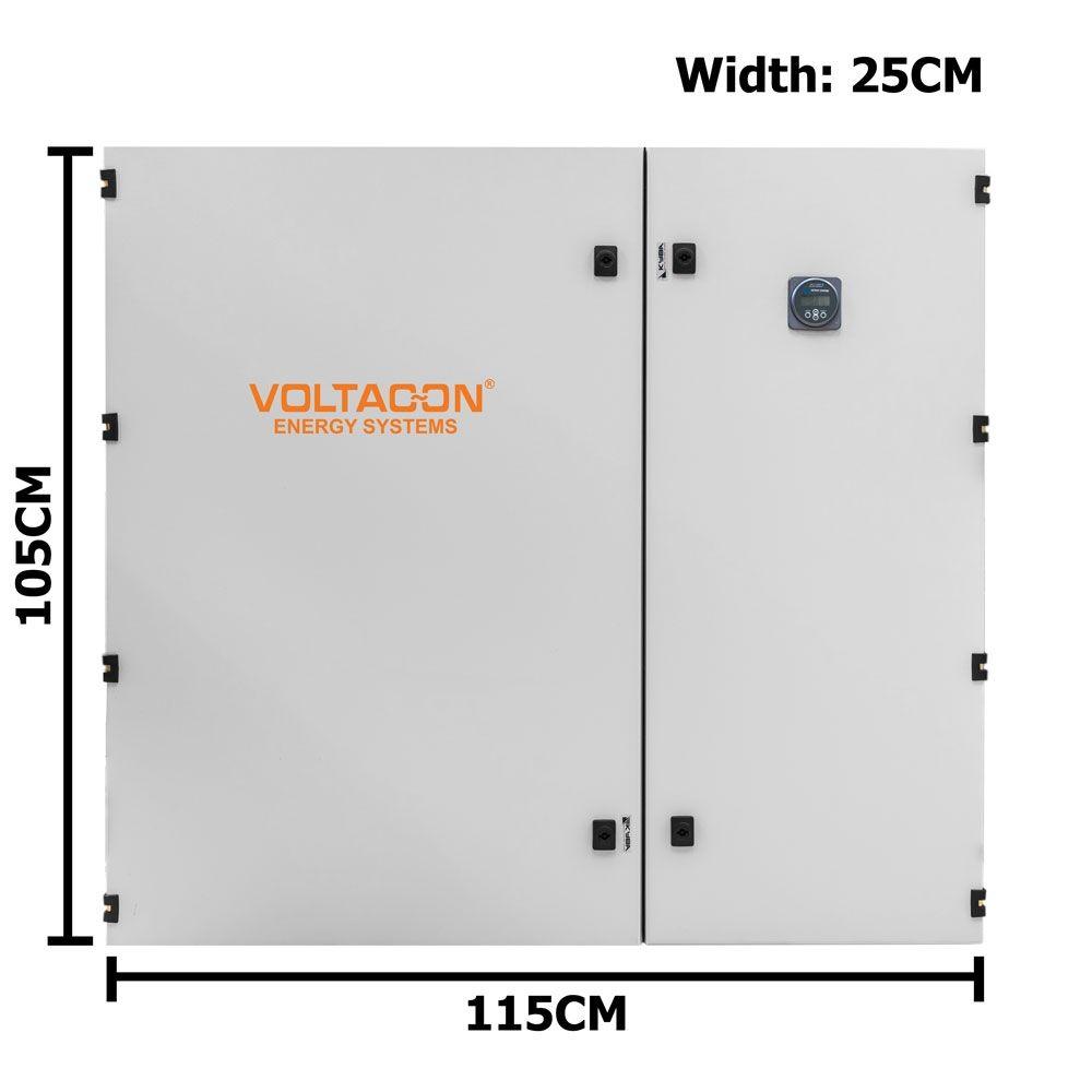 Silent Power SP1648-D, Solar Off Grid Control Cabinet 16kW Single Phase Inverters 48V / 230V - VoltaconSolar