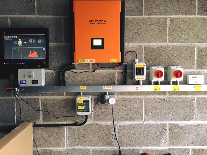 Hybrid Solar off grid inverter installed in UK