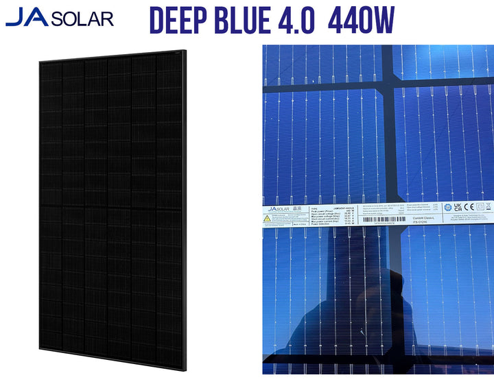 JA Solar Supplies Voltacon with Solar Panels 440W Full-Black Bifacial Deep Blue 4.0
