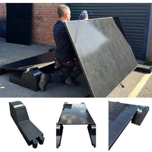 Install Solar Panels on Flat Roof Without Tools – Gaia Rubber Mounting Kit