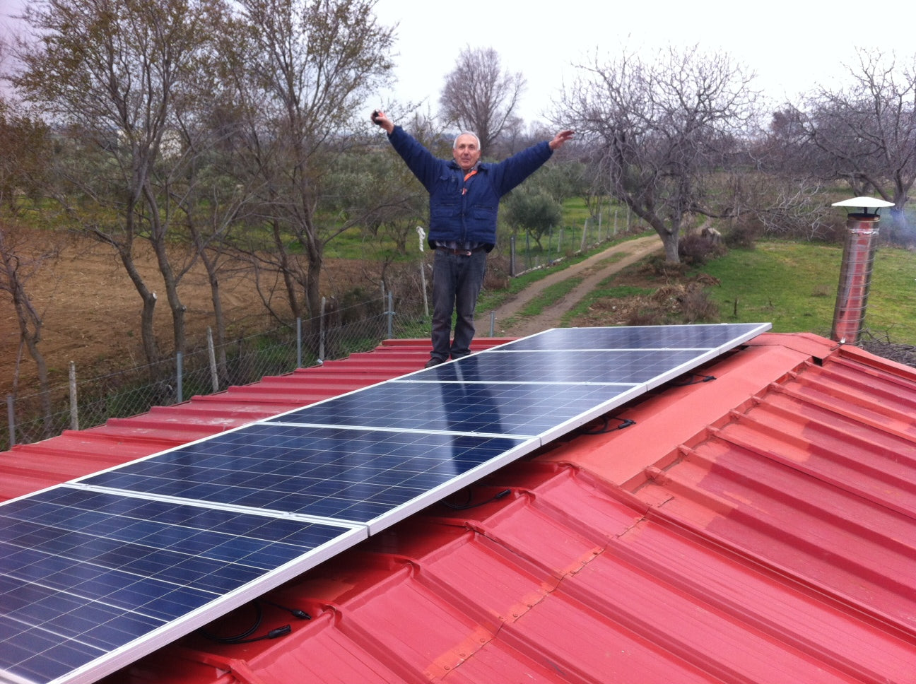 Off Grid Solar Inverter in Greece (Xanthi) – feeds country house