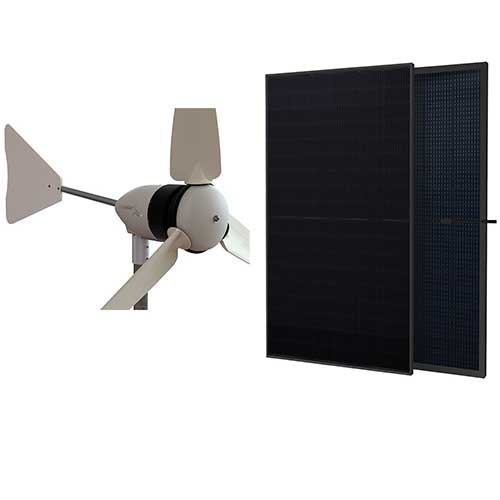 How to set up a simple hybrid wind & solar off-grid system