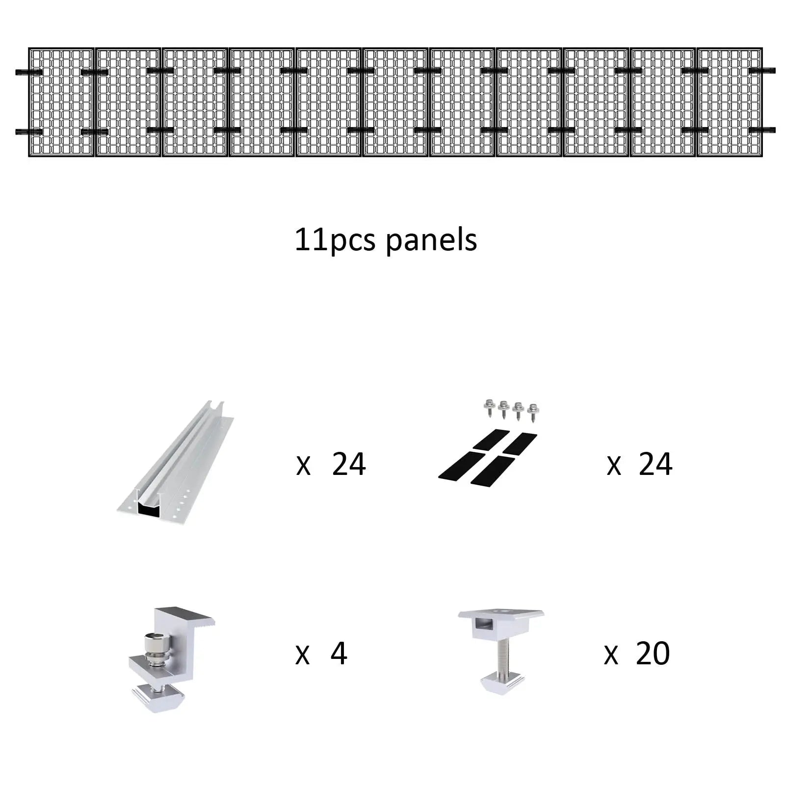Solar Panel Ultimate Rail-less Mounting For Trapezoidal & Corrugate Metal Roof Voltacon