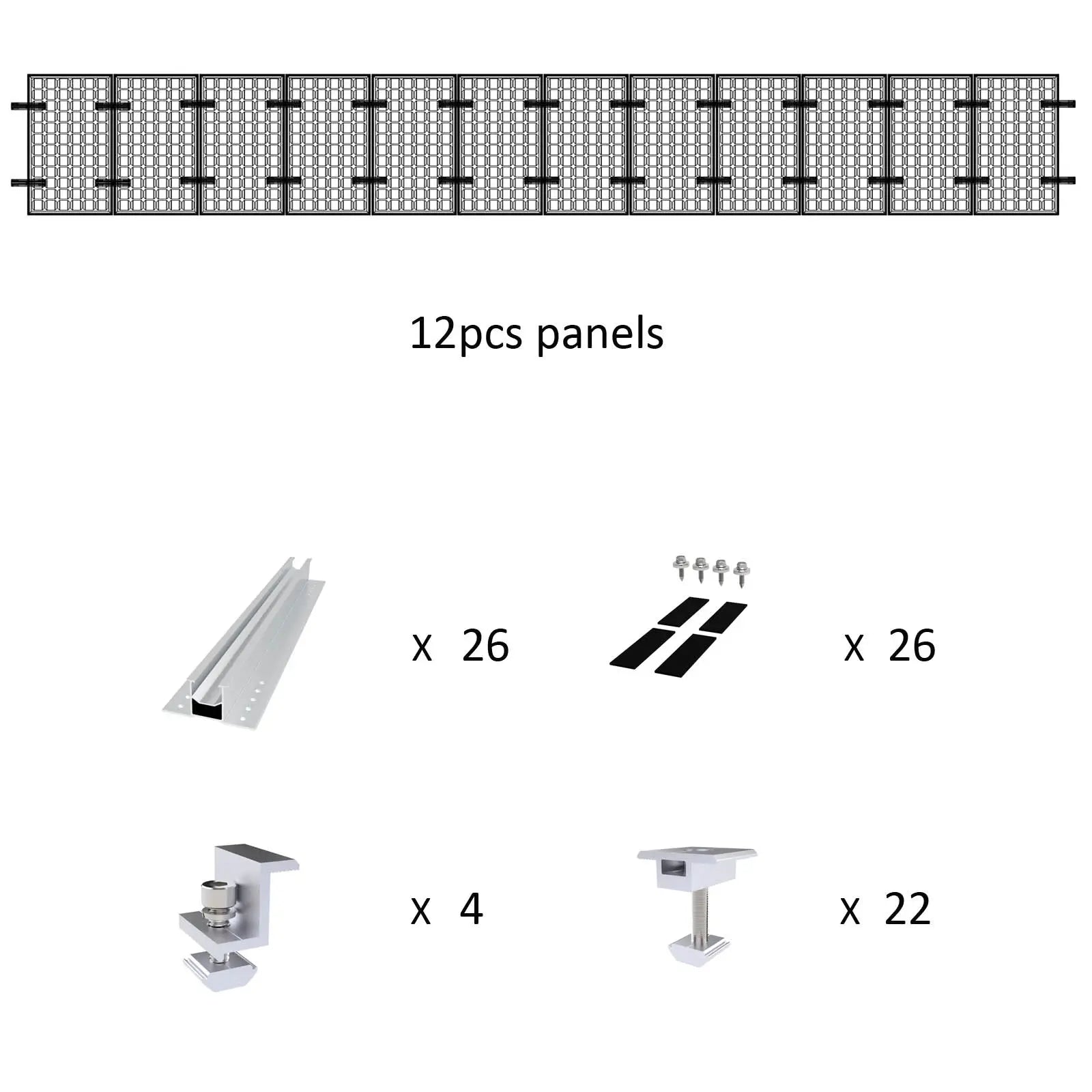 Solar Panel Ultimate Rail-less Mounting For Trapezoidal & Corrugate Metal Roof Voltacon