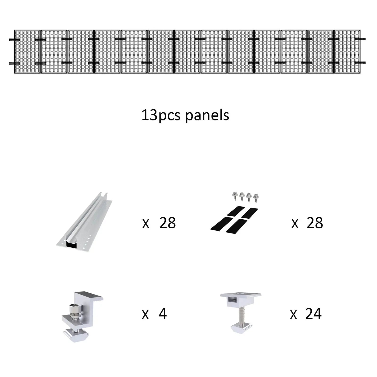 Solar Panel Ultimate Rail-less Mounting For Trapezoidal & Corrugate Metal Roof Voltacon