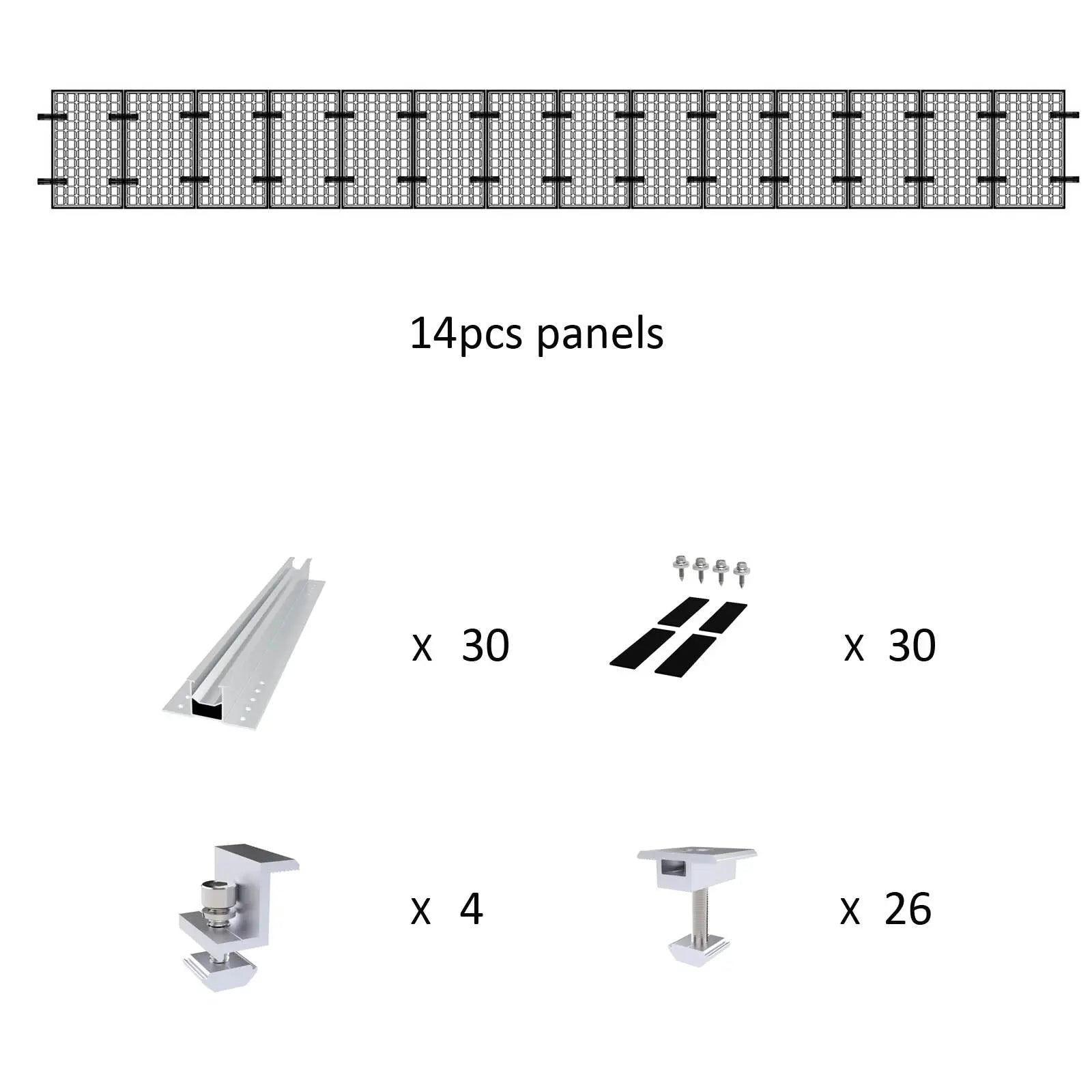 Solar Panel Ultimate Rail-less Mounting For Trapezoidal & Corrugate Metal Roof Voltacon