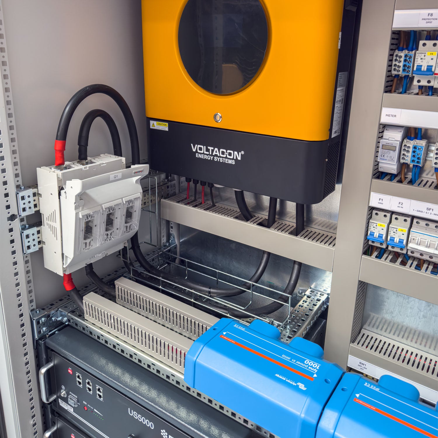 Voltacon 11kW Off Grid Power Cabinet 24kWh Pylontech Battery Storage BESS