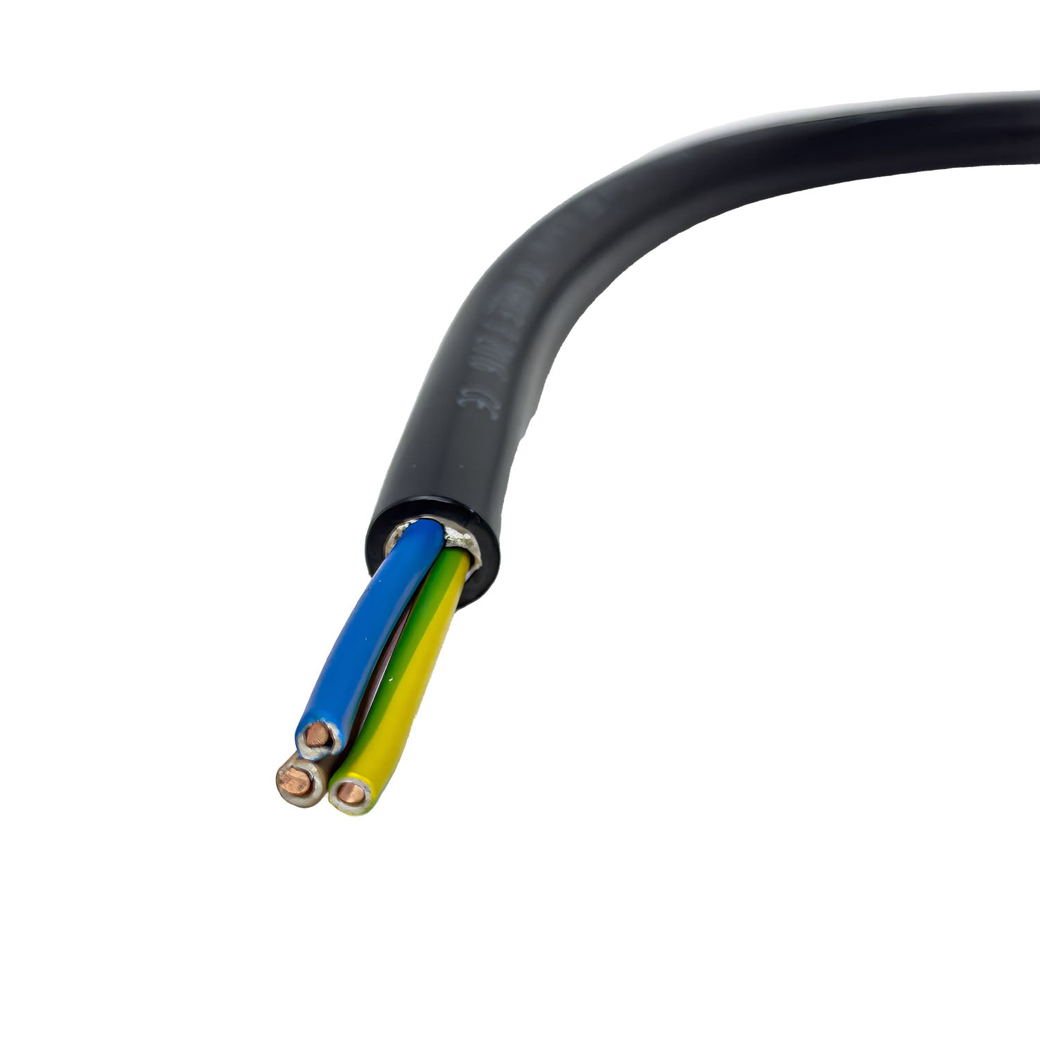 Helukabel NYY-J 3 Core 4mm², Black AC Cable 0.6/1kV Inverter Cable