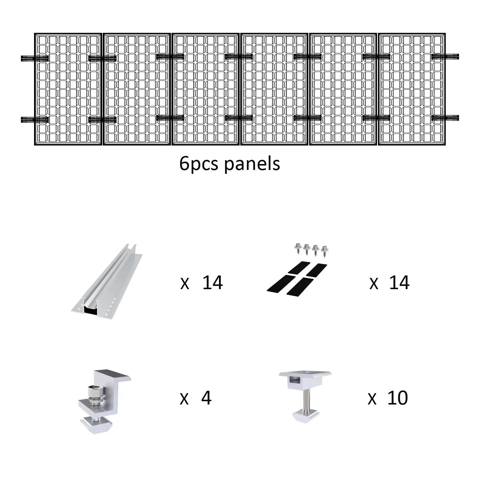 Solar Panel Ultimate Rail-less Mounting For Trapezoidal & Corrugate Metal Roof Voltacon