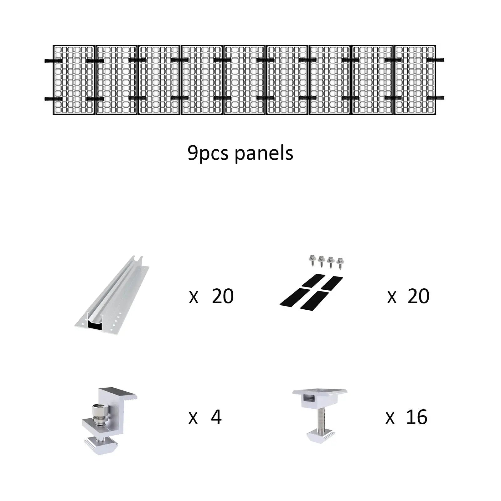 Solar Panel Ultimate Rail-less Mounting For Trapezoidal & Corrugate Metal Roof Voltacon