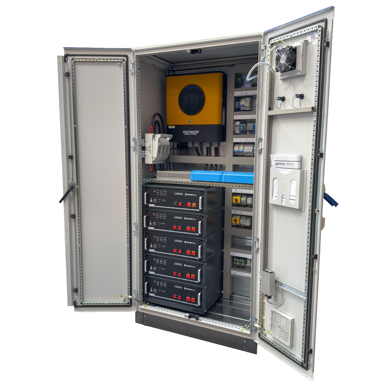 Voltacon 11kW Off Grid Power Cabinet 24kWh Pylontech Battery Storage BESS