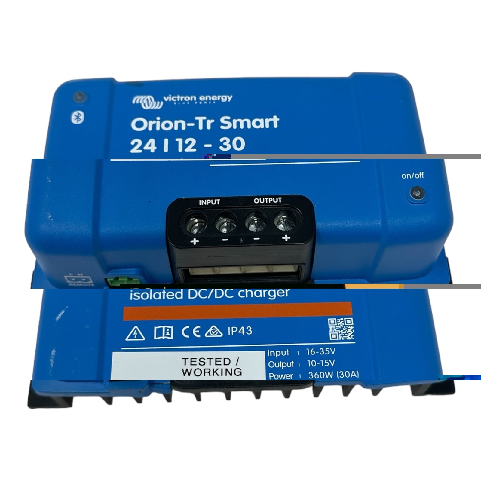 Victron Orion-Tr Smart 24/12-30A (360W) Isolated DC-DC Charger ORI241236120 EX Dispay