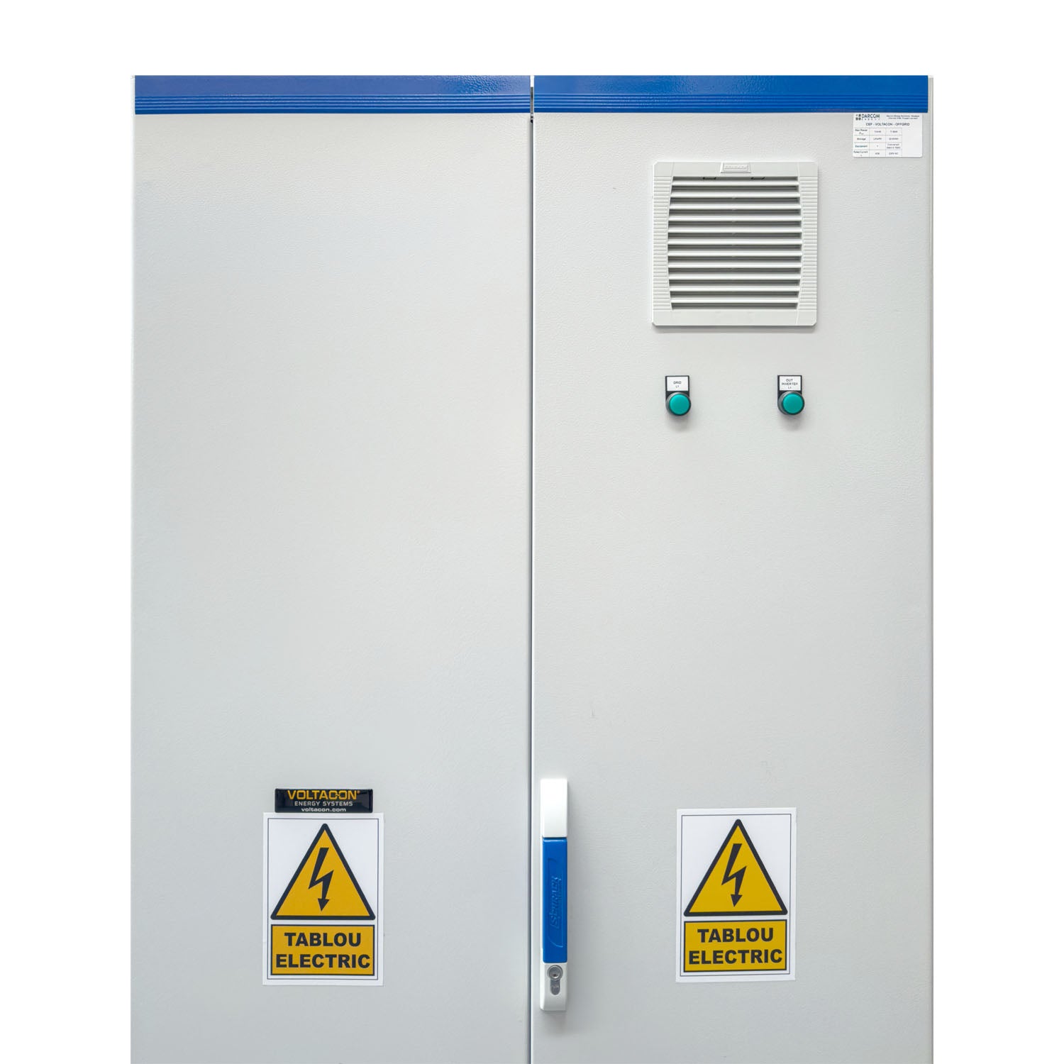 Voltacon 11kW Off Grid Power Cabinet 24kWh Pylontech Battery Storage BESS