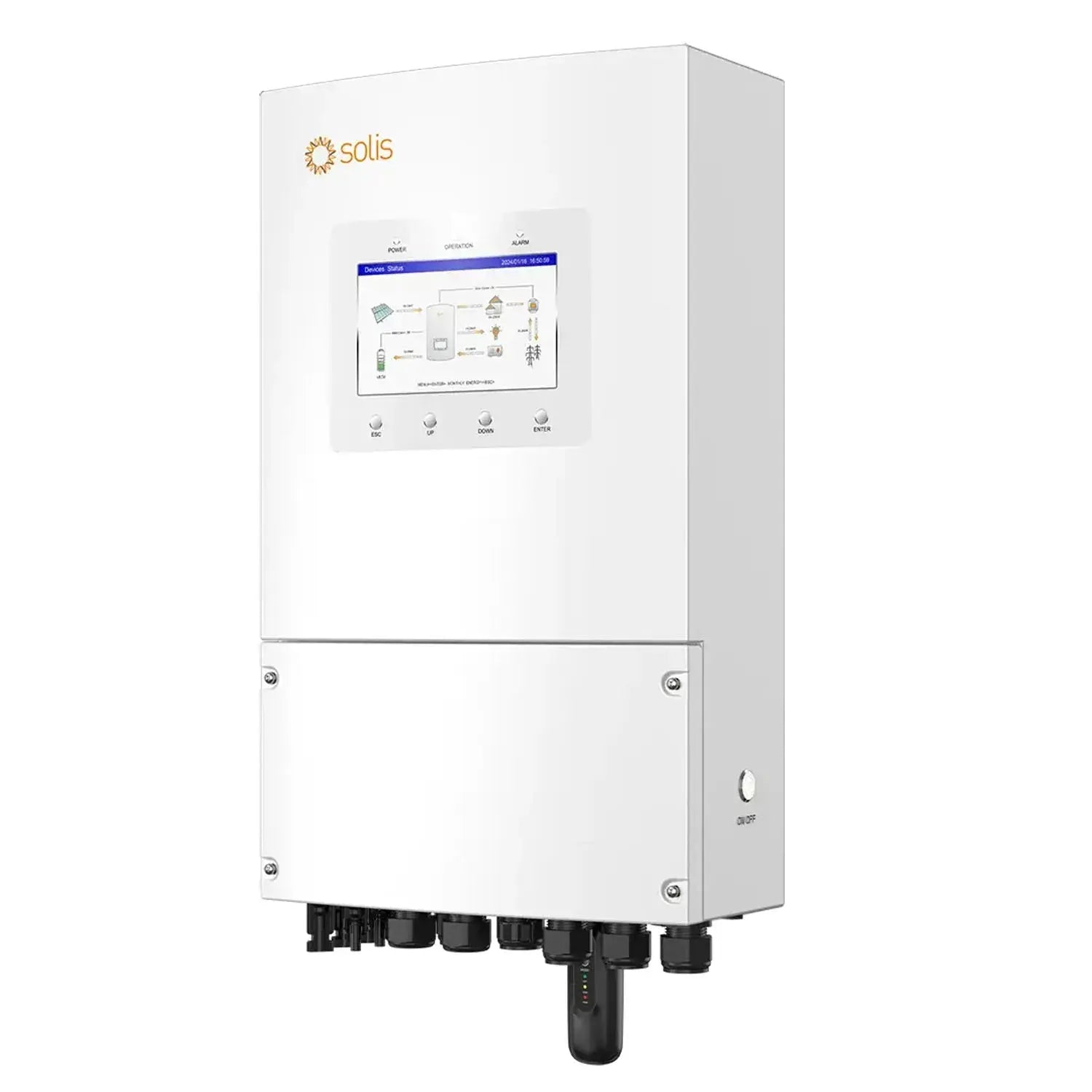 Solis 6kW Hybrid Solar Inverter with Wi-Fi & Energy Meter S6-EH1P6K-L ...