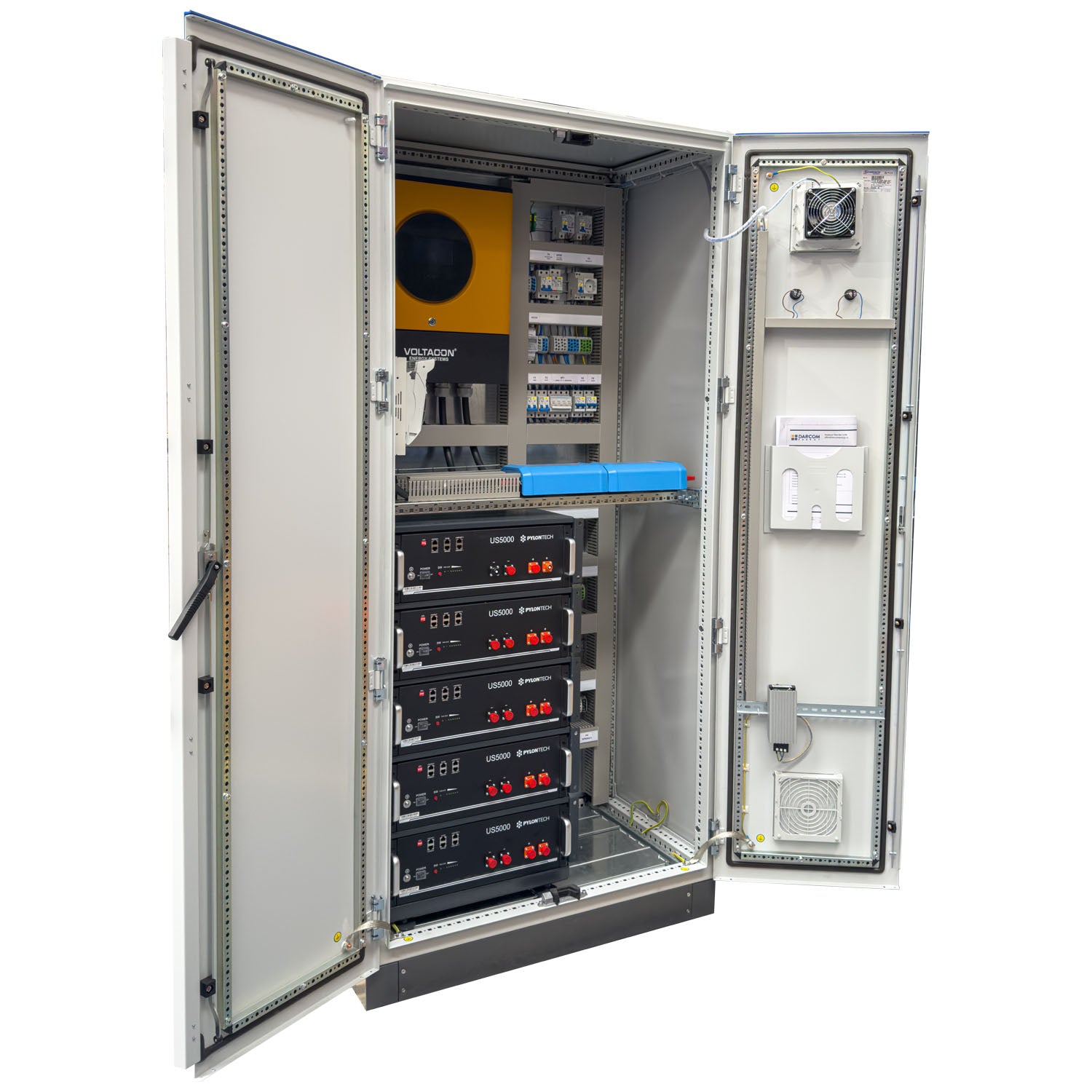 Voltacon 11kW Off Grid Power Cabinet 24kWh Pylontech Battery Storage BESS