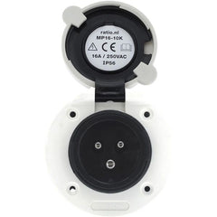 Victron Power Inlet Polyamid with cover 16A/250Vac (2p/3w) - SHP301603000