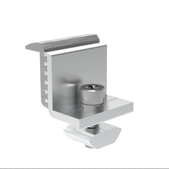 End Clamp 30-45mm for Solar Panel Mounting Rail - Adjustable