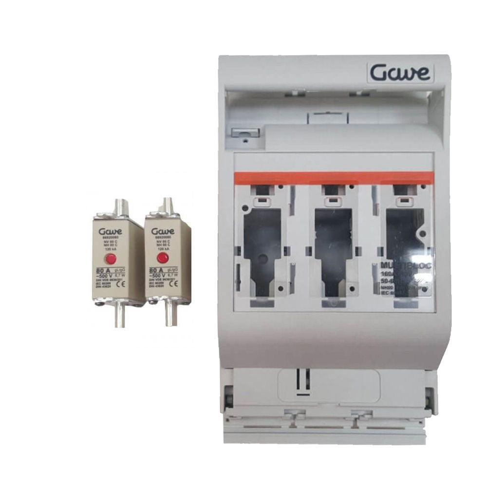 Battery Fuses & DC Disconnector 160A. Gave-Electro - VoltaconSolar