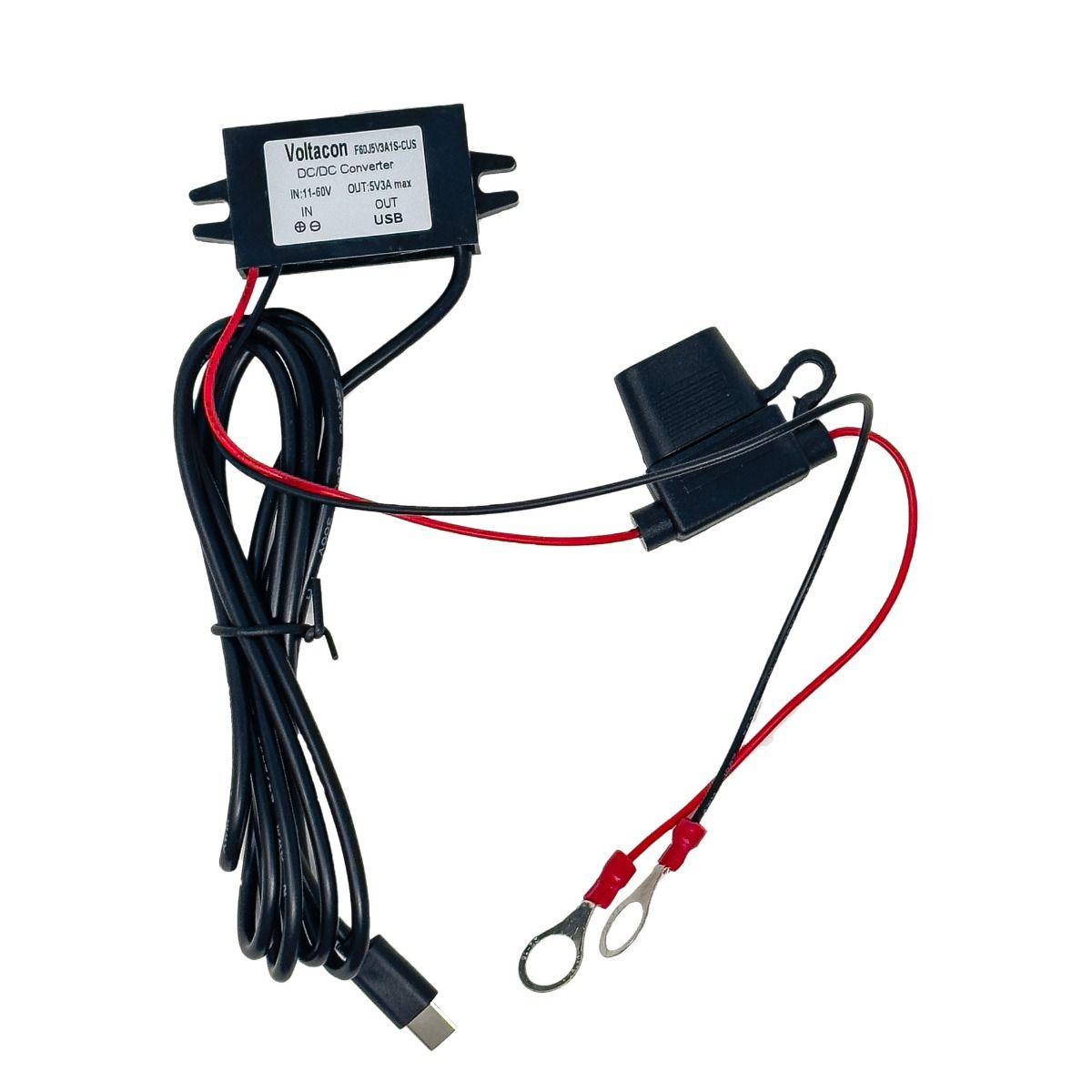 DC-DC Power Supply Input 10-65Vdc To 5V USB-C 3Amps - VoltaconSolar