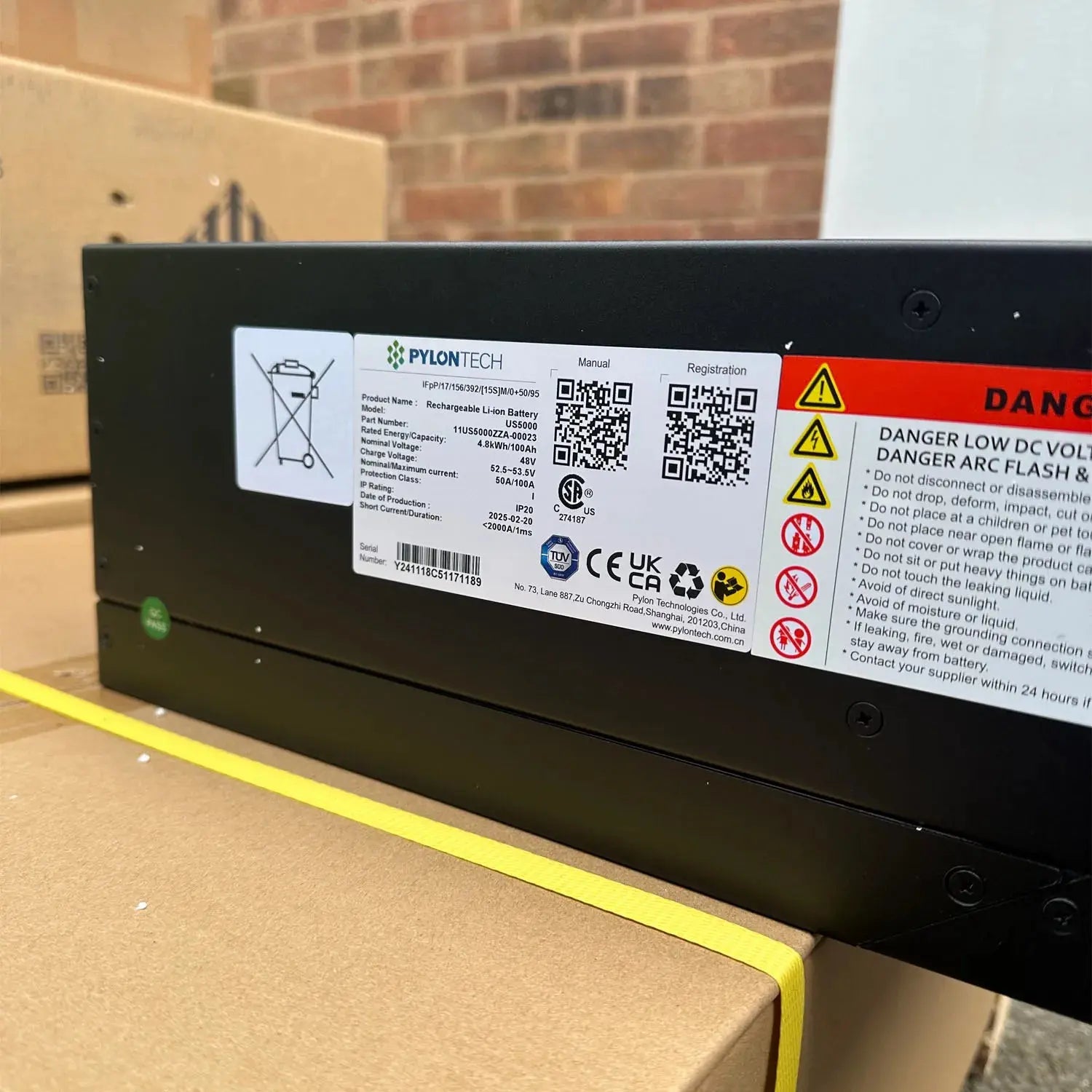 Pylontech US5000C Battery 4.8kWh – Cosmetic Dent – Works Perfectly - VoltaconSolar