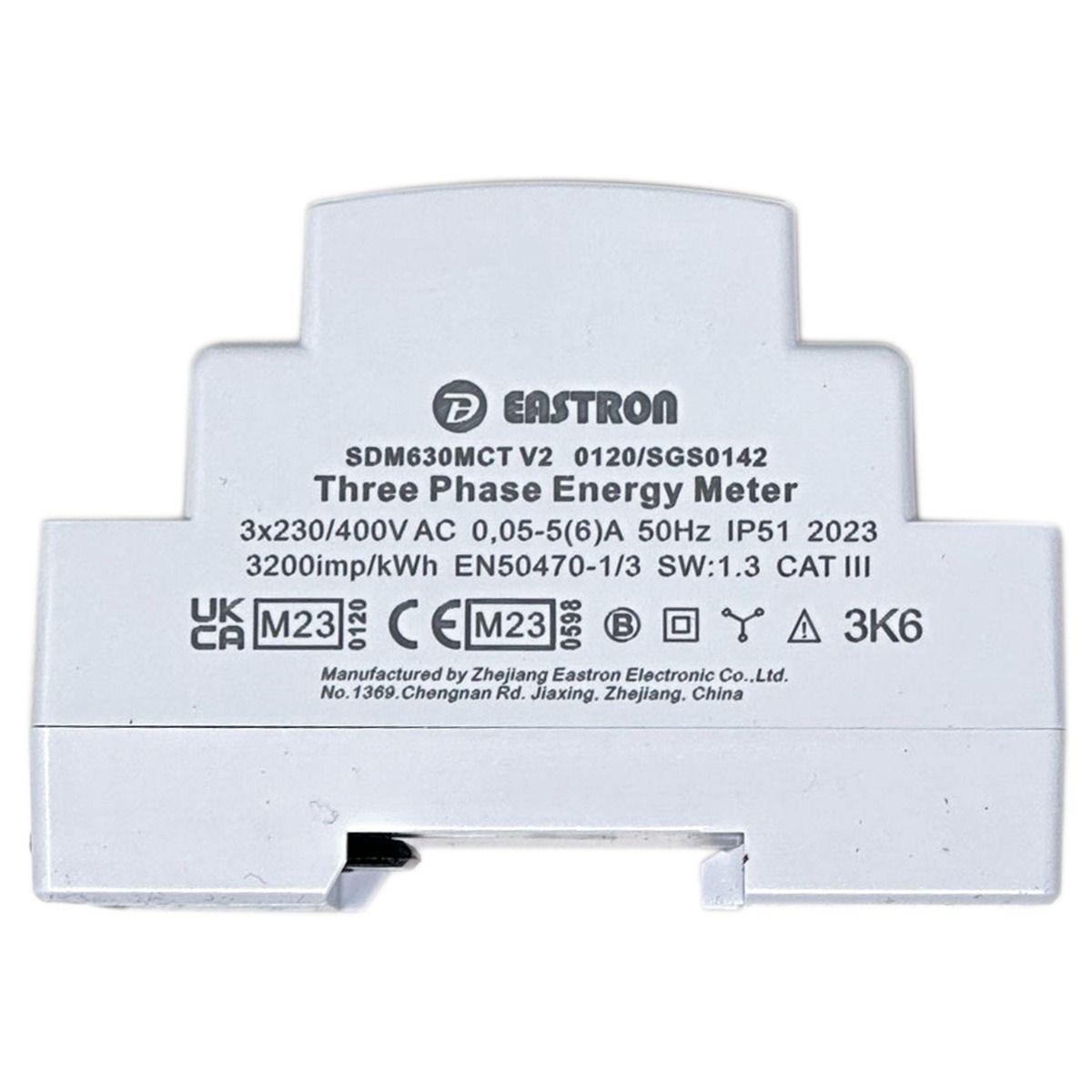 Eastron Energy Meter With Current Sensor (CT) Clamp Single And Three Phase SDM630MCT - VoltaconSolar