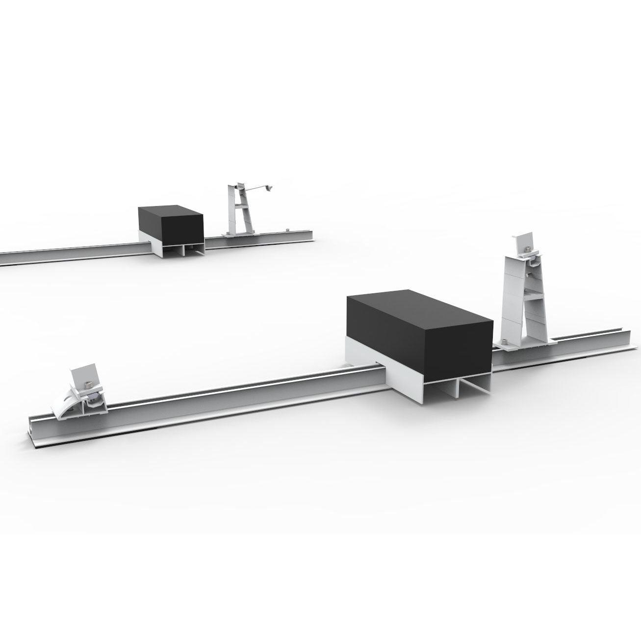 Easy-Plan Solar Panel Mounting With Ballast For Flat Roof. 10 Degrees Inclination Angle. - VoltaconSolar