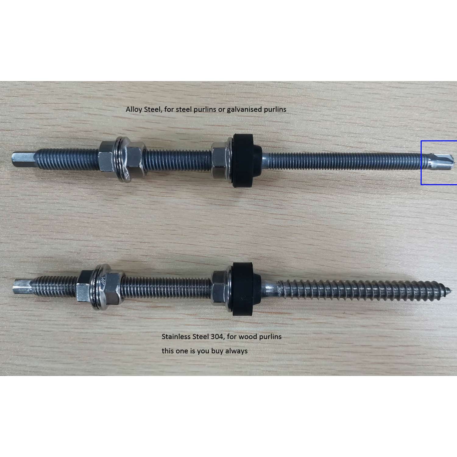 Hanger Bolt M10x200 With Supporting Plate