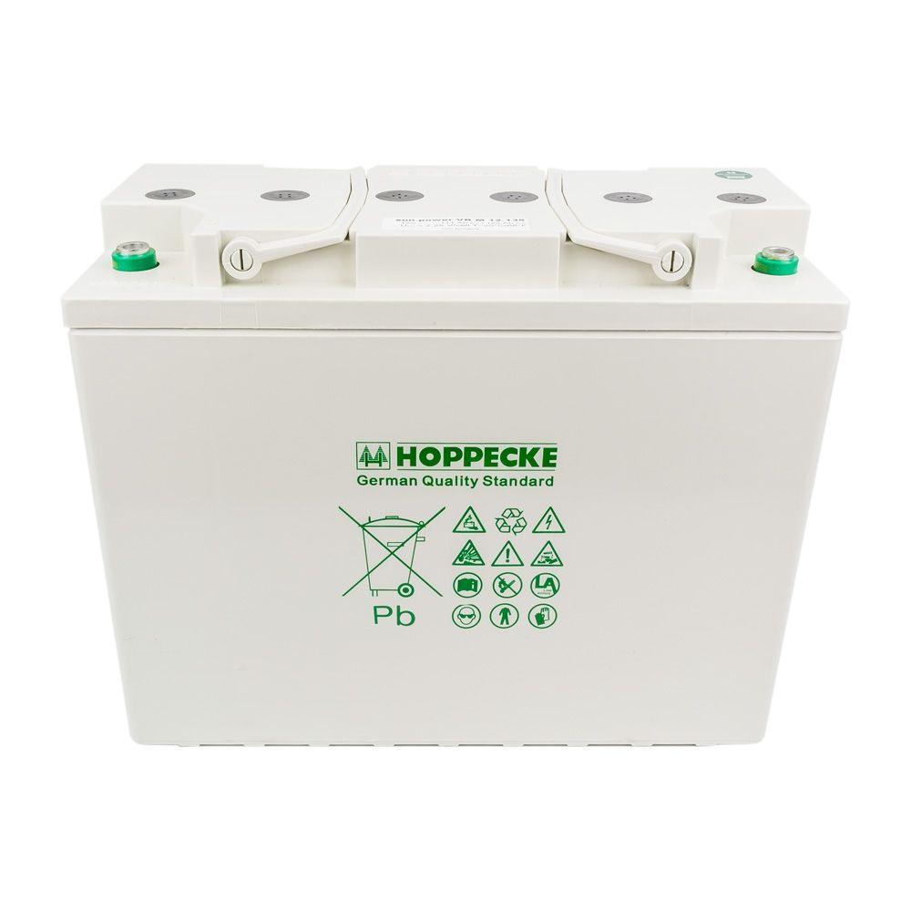 Hoppecke AGM Battery 135Ah 12V. Solar Deep Cycle - VoltaconSolar